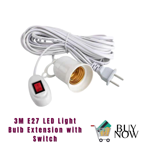 3M E27 LED Light Bulb Extension Socket extension cord omni extension