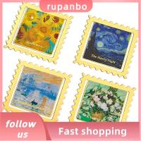 จี้ปุ่มโลหะ RUPANBO039392692ที่คั่นหนังสือโบราณ4ตัวเลือกที่คั่นหนังสือออกแบบเองที่คั่นหนังสือสำนักงานภาพวาดสีน้ำมันย้อนยุคสร้างสรรค์ที่หรูหรา