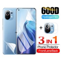 3in1 Front Back Hydrogel Film For Xiaomi Mi 11 Camera Lens Film Glass Screen Protector for xiaomi mi 11 mi11 protective film