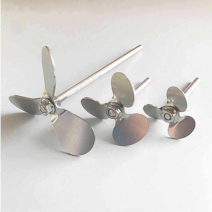 1Pcs Lab Stainless Steel ThreeLeaf Paddle Stirrer Three Blade,Stir
