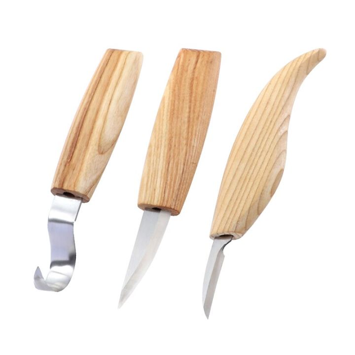 ไม้แกะสลักมีดชุด Sharp-Edged Wood Gouge Chisels ที่ตัดคุกกี้งานไม้เครื่องมือ