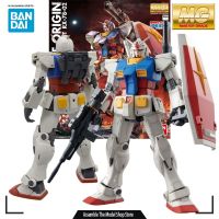 ตุ๊กตาขยับแขนขาได้อนิเมะ Bandai ชุดประกอบโมเดลมก. RGM-79SP GM Sniper-1/100หุ่นประกอบของขวัญสำหรับเด็กผู้ชาย