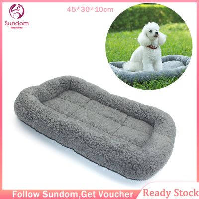 Sundom เตียงสุนัขสัตว์เลี้ยงสีเทา Warm ผ้าห่มเนื้อนุ่มสำหรับสัตว์เลี้ยงขนาดเล็กและกลางเสื่อแมวนอนที่นอนเบาะ