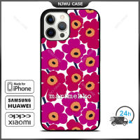 Marimekko 20 Phone Case for iPhone 14 Pro Max / iPhone 13 Pro Max / iPhone 12 Pro Max / XS Max / Samsung Galaxy Note 10 Plus / S22 Ultra / S21 Plus Anti-fall Protective Case Cover