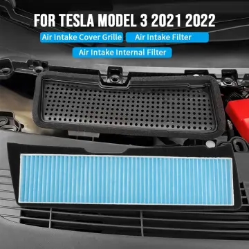 Tesla Model Y Air Vent Cover,Intake Inlet Vent Grille Cover for Tesla Model  Y 2021 2022 Interior Accessories Protection