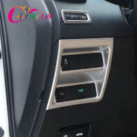 ABS Chrome Car Headlight Switch Panel Decorate Sticker Cover Modified for Nissan X-trail Xtrail T32 Qashqai J11 LHD Accessories