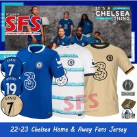 shot goods 【SFS】 Top Quality 22-23 Chelsea Home SOCCER Football Jersey Jersi T-shirt Sports Jerseys Loose Fans Version S-4XL