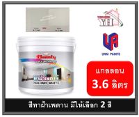 สีน้ำอะครีลิคทาฝ้า บิวตี้ Beauty สีทาฝ้า C400 C460 ขนาด 3.6 ลิตร แกลลอน (BEAUTY Acrylic Emulsion Paint for Ceiling) สีน้ำ