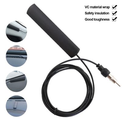 ✗□ Universal Car Radio FM Antenna Signal Amplifier Cable Vehicle Ship Signal Amplifier Antenna Booster Auto Parts