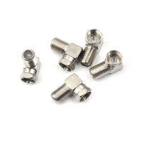 【COOL】 Madi Traders 5Pcs มุมขวา90องศา Coaxial Connector การเชื่อมต่อกันน้ำ F ชาย F หญิงอะแดปเตอร์เชื่อมต่อ RG6, RG59