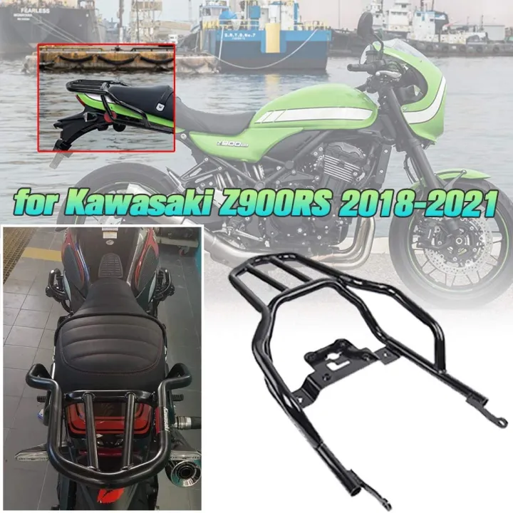 Allotmark Motorcycle Luggage Rack Rear Passenger Seat Backrest Fender