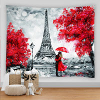 Paris tower printing big wall mounted Love romance lovers wall hanging bohemian wall tapestry mandala art decoration Tapestries