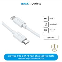 ROCK Z6 PD 60W C USB C  สายชาร์จโทรศัพท์ สายชาร์จมือถือ สายชาร์จไทป์ซี สายชาร์จแอนดรอยด์ สายชาร์จสำหรับ Samsung Xiaomi MacBook Pro USB C