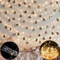 2-10M LED String light With Photo Clips Fairy Lights Battery/USB Holiday lighting Garland For Christmas Tree Wedding Party Decor Fairy Lights