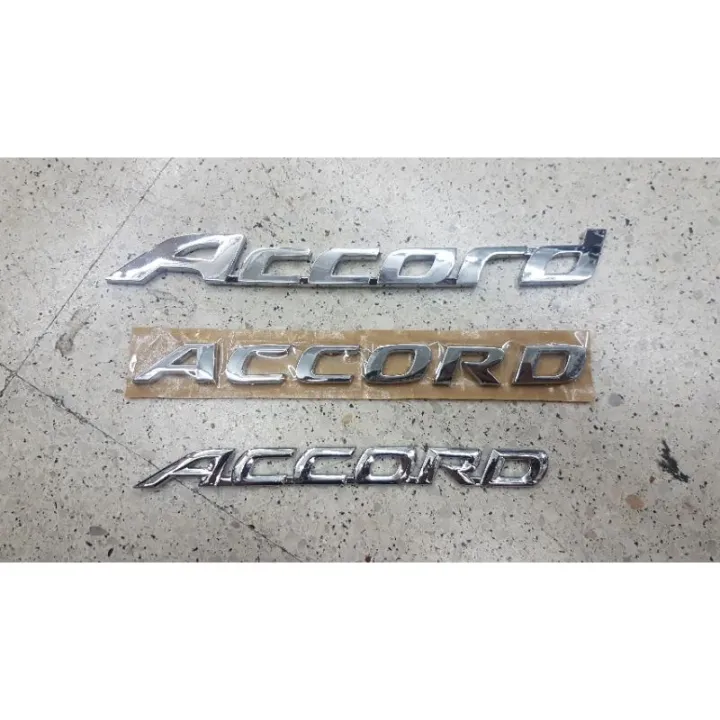 HONDA ACCORD LOGO 3D โลโก้ติดท้ายรถยนต์ | Lazada.co.th
