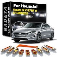 ชุดไฟโดมแผนที่ภายใน LED สำหรับหลอดไฟเบรกจาก Canbus สำหรับ Hyundai Sonata Y2 Y3 EF YF LF 1989-2020 2021 2022โคมไฟ Led