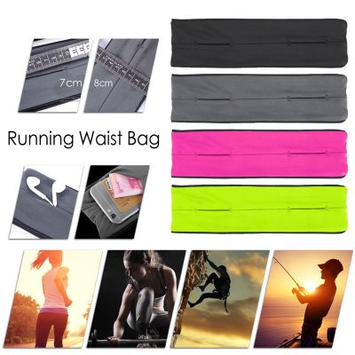 Running Waist Bag Outdoor Fitness Elastic Invisible Breathable Men Women Gym Sports Mobile Phone Waist Pack Bags Running Belt