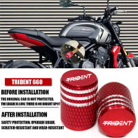 อุปกรณ์เสริมรถจักรยานยนต์ Airtight สำหรับ Trident 660 2021 2022 Trident660ล้อยางวาล์ว Stem Caps Airtight Cover