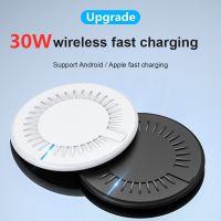 30W Wireless Charger Pad Stand For iPhone 14 13 12 11 XS X XR 8 Samsung Galaxy Xiaomi Phone Chargers Fast Charging Dock Station