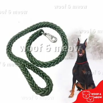 Rope choker dog sales leash