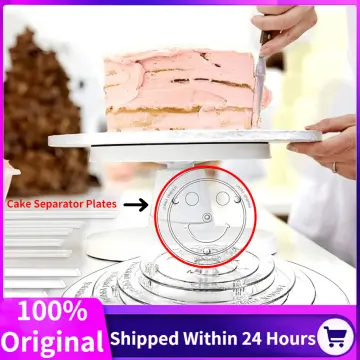 5 Tier Cake Separator Plates 35Pcs Cake Sticks Support Cake Dowel Rods  Clear Tiered Cake Board Cake Stacking Dowels Pillar for 3,4,6,7,10 Cake  Cake