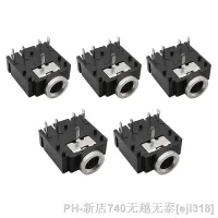 5Pcs 3.5mm Female Audio Stereo Jack Socket Connector 5 Pin PCB Mount 3F07