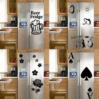 Hot Sale Fridge Stickers Vinyl Waterproof Refrigerator Wallpaper For Kitchen Room Fridge Decor Pvc Decal Wall Stickers Decals