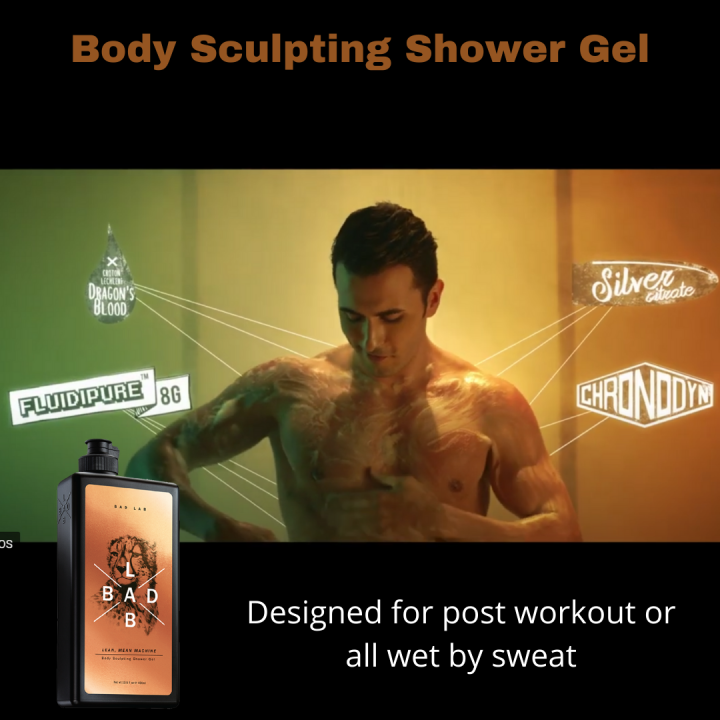 Bad Lab Lean Mean Machine Body Sculpting Shower Gel 400ml Gel Mandian