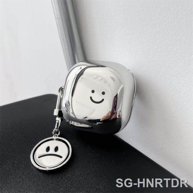 luxury-soft-plating-earphone-case-for-samsung-galaxy-buds-2-pro-cute-smiley-lovely-pendant-earbuds-cover-for-samsung-buds-live