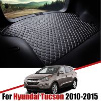 แผ่นหนังรองท้ายรถสำหรับ Hyundai Tucson LM IX35 2010 2011 2012 2013-2015กันน้ำถาดที่วางบนชั้นอุปกรณ์เสริมไลเนอร์กระบะ