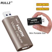 [LUNA electronic accessories] Rullz 4K USB 2.0 3.0 HDMI การ์ดบันทึกวิดีโอเกมโทรศัพท์หลักสูตรการออกอากาศทางเว็บบอร์ดการศึกษา1080P 60FPS พีซีถ่ายทอดสด