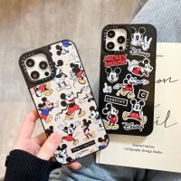 เคสโทรศัพท์มือถือหนัง TPU ลายการ์ตูนมิกกี้เมาส์ สําหรับ iPhone 14 pro MAX 13 pro MAX 12 pro MAX 14Plus 11 pro MAX X XR XS MAX 〖WYUE〗