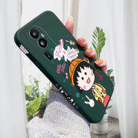 เคสโทรศัพท์สำหรับ OPPO Reno10 Pro + 5G เคสการ์ตูนอะนิเมะ Chibi Maruko-Chan หญิงพิมพ์ลายด้านข้างเคสโทรศัพท์เด็กผู้หญิงลวดลายขอบสี่เหลี่ยมปลอกซิลิโคนน้ำคลุมทั้งหมดเคสป้องกันทนแรงกระแทกกล้อง