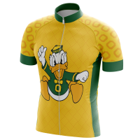 HIRBGOD Fun Animal Pattern Bike Jersey Mens Casual Short Sleeve Cycling Clothing Cartoon Duck Beaver Ciclismo Shirt,TYZ413-01