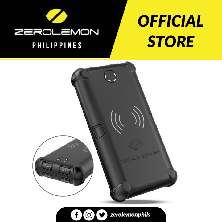 ZEROLEMON ToughJuice 30000mAh 22.5W USB C PD Wireless External Battery ...