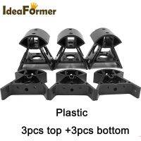 Kossel Delta Vertex Corners โครงยึดแม่พิมพ์พลาสติกสีดำสำหรับ2023ชุดอลูมิเนียมแบบขึ้นรูป