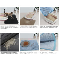 1pc Double-Layer Cat Litter Mat Multicolor Non-slip Waterproof Washable Cat Sand Mat Durable EVA Material Pet Pad