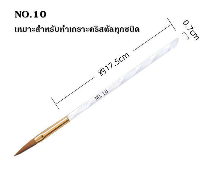 kariooo-ชุดพู่กันต่ออะคริลิค-ด้ามเงิน-5ชิ้น-พู่กัน-พู่กันทำเล็บ-พู่กันต่ออะคริลิค-ng103