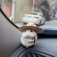 ↂ✾ Car decoration hamster car accessories new console cute doll car interior pendant car decoration cool car decoration