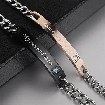 Personalized Bracelet For Couples, Gift Boyfriend, Girlfriend, Gifts,  Couple Memorial Bracelets - Yahoo Shopping
