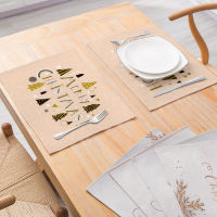 Decorations Table Placemat kitchen dining Table Setting For New Year decorations