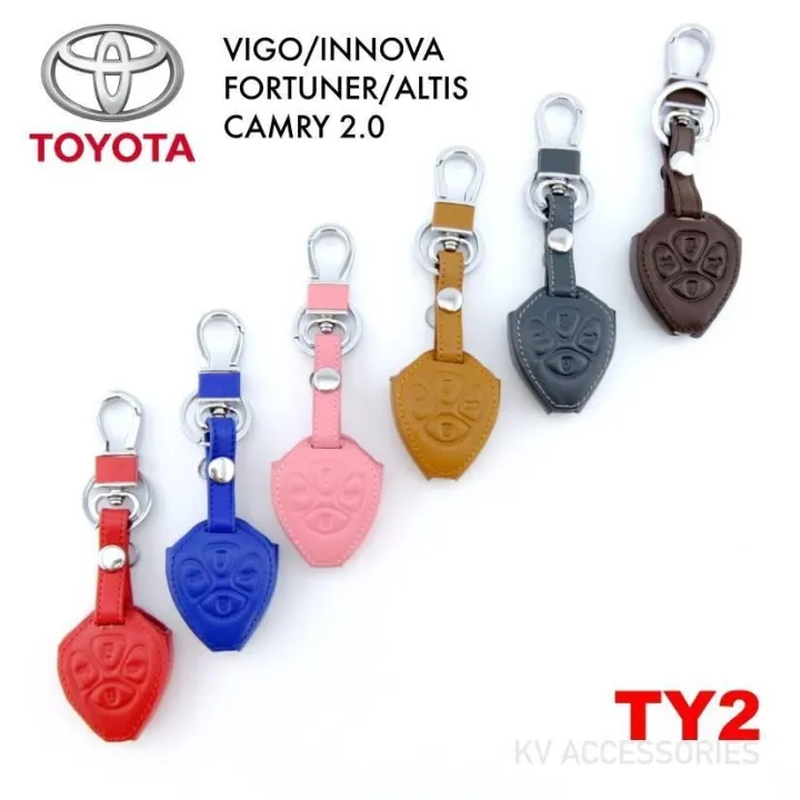 AD.ซองหนังใส่กุญแจรีโมทรถยนต์ TOYOTA รุ่น VIGO/INNOVA/FORTUNER/ALTIS CAMRY 2.0 รหัส TY 2 ระบุสีทางช่องแชทได้เลยนะครับ