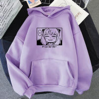 Harajuku Spy x Family Anya Smug Print Hoodie Women Goth Clothes Crew Neck Streetwear Grunge Wear Khak Sweatshirts Dropshipping