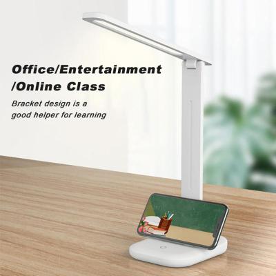 2021LED Desk Lamp Smart Adaptive Brightness Eye Protect Study Office Folding Table Lamp Dimmable Bedside Read Night Lights USB