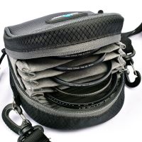 Lightdow Detachable 8 Slot Camera Lens Filter Case Filter Bag for Round Filters Up to 95mm Filters