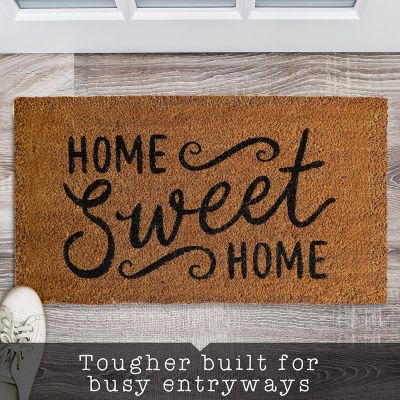 Coir Welcome Mats for Front Door Funny Door Mat Outside Farmhouse Welcome Mat with Non-Slip Backing Funny Welcome Mat