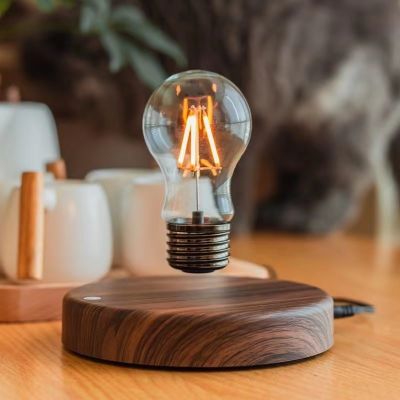 Magnetic tation Lamp Creativity Floating Glass LED Bulb Home Office Desk Decoration Birthday Gift Table Novelty Night Light