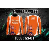 Shoppee xpress เสื้อกีฬาแขนยาว ลาย 3d สําหรับปั่นจักรยาน ไซซ์ xxs-6xl