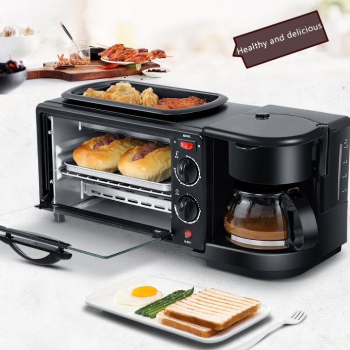 3-in-1 Breakfast Maker Multi-function Coffee Maker, Non-Stick