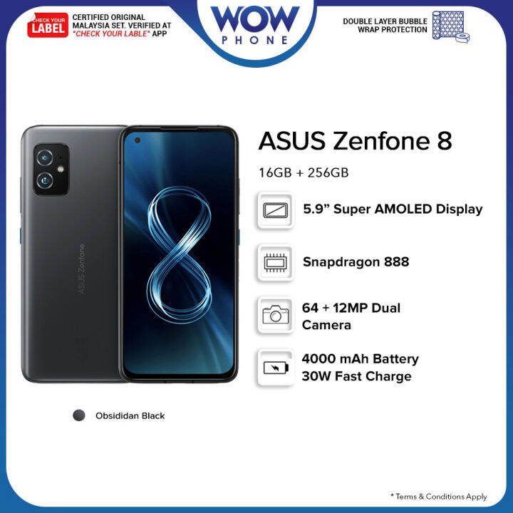 zenfone 8 16gb 256gb